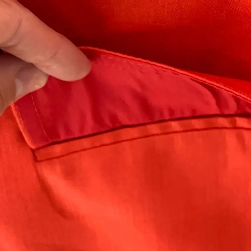 J. Crew Orange Red 100% Linen Blazer Classic Two Button‎ Professional Jacket 4